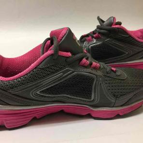 Hot pink and grey FILA shoes