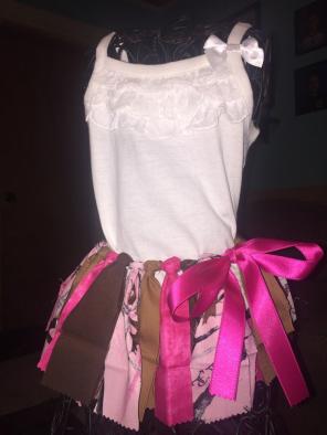 0-3 Month Pink Camo Tutu