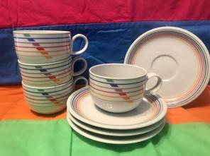80s Cup And Saucer Set