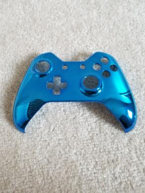 Blue Chrome Xbox One Controller shell