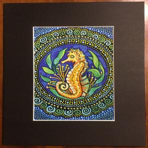 Seahorse Totem Print Signed By Artist