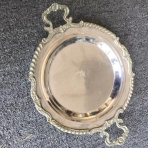 Vintage Silver Handled Tray