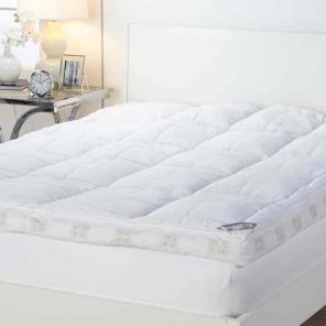 4" Feather Bed with Quilted Top Queen