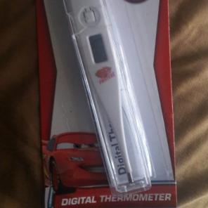Digital Themometer. Cars Theme.