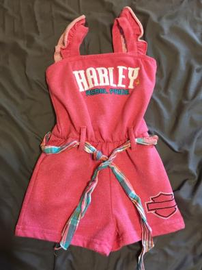 Girls Harley Davidson Romper