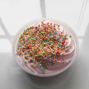 Strawberry Cake Pop Slime