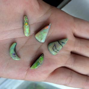 Monarch Opal Cabochon Lot Of 5