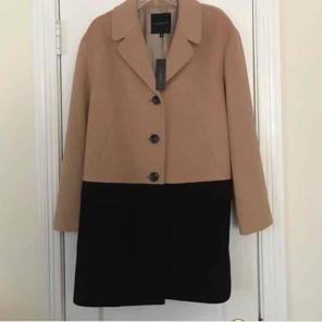 Talbots 2 tone dress coat never worn