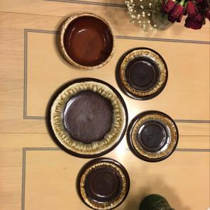 Sea Shell Plates And Bowl