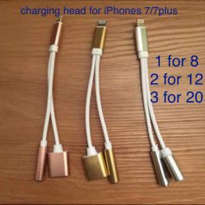 2 in 1 i7/i7+HEADPHONES CHARGING ADAPTER