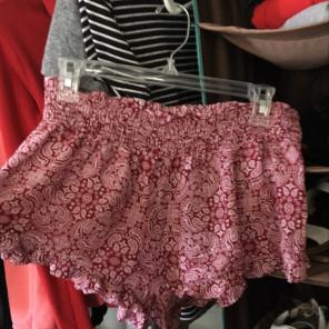 RED flowy Shorts