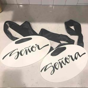 Wedding Chair Signs