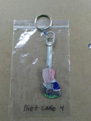 Ukulele keychain Diet Coke