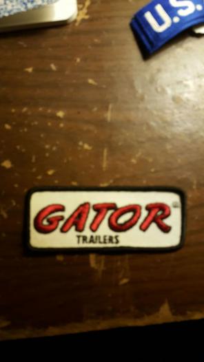 Gator trailers jacket patch rare