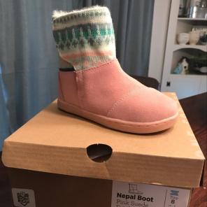 Toms Tiny Nepal Boot- Pink