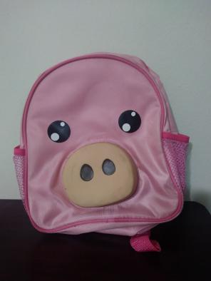 Pink Pig backpack, small little girl siz