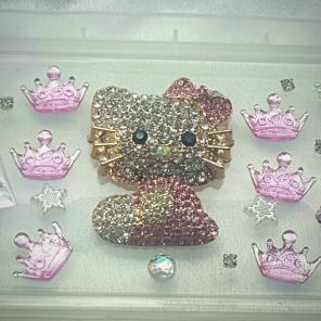 Kitty bling deco set
