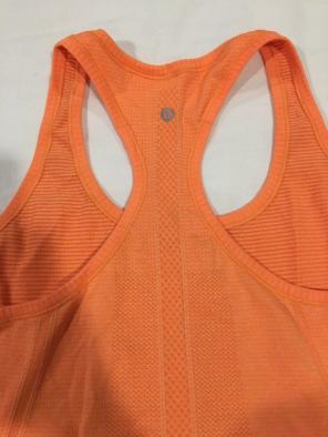 Orange Lululemon Swiftly Tank Size 12