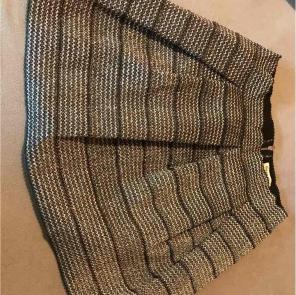 Formal silver and black skirt