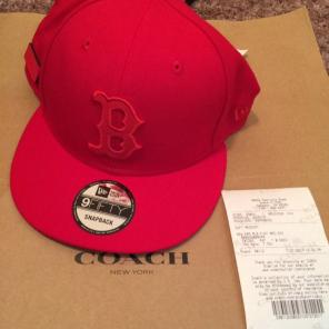 coach MLB Boston Red Sox Bnwt .