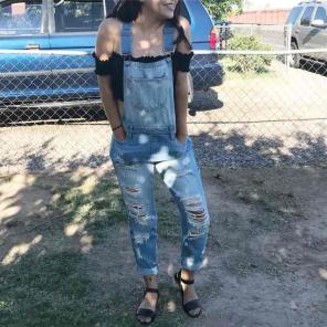 Black overalls