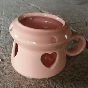 Cute Heart Mug Candle Holder