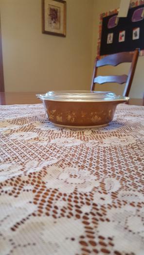 Pyrex Colonial designs casserole dish