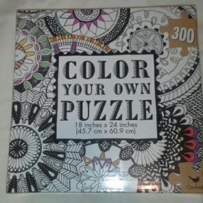 Cool puzzle that you can color on