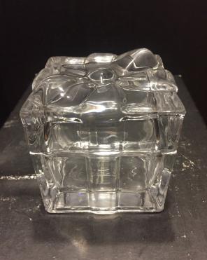 Small Glass Present Gift Shaped Box