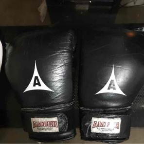 Amber boxing gloves