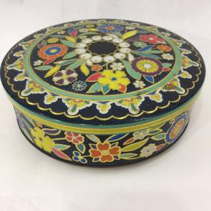 Vintage Daher Tin Box Floral England
