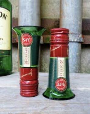 Jameson Bottle Neck Shot Glasses X2