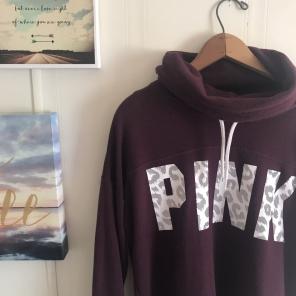 VS Pink Cowl Neck Sweater