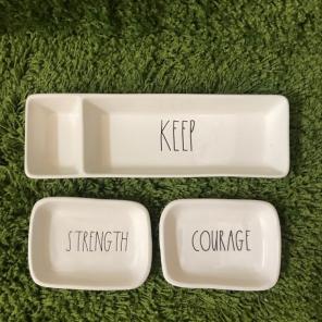 Rae Dunn Keep, Strength, Courage Office