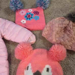 Baby Girl Winter Snowsuit And Winter Hat
