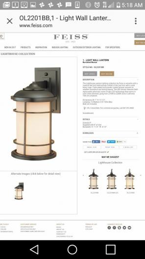 Feiss exterior lighting Nautical Style