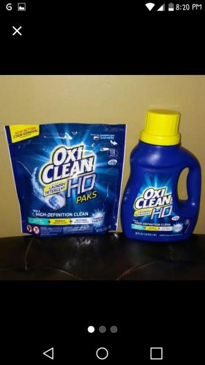 Oxi clean detergent set