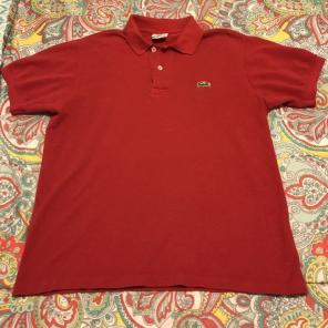 Red Lacoste Men's Polo