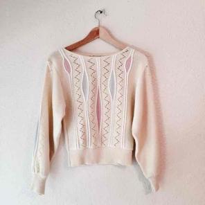 Vintage Savionette yello pastel sweater