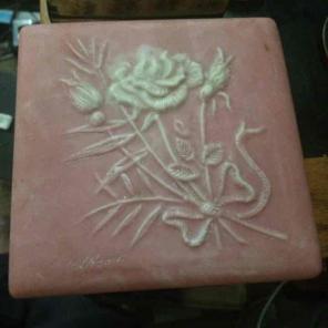 Charming rose soap stone box