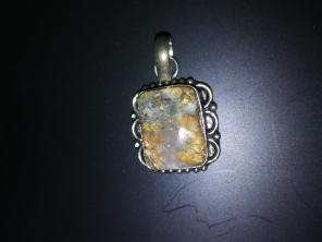 Sterling Silver Light Brown Pendant