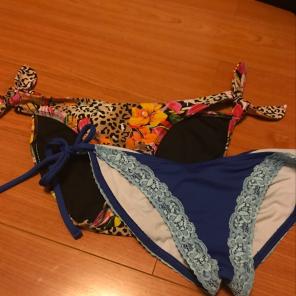 *BUNDLE* Leopard and Blue Bikini Bottoms