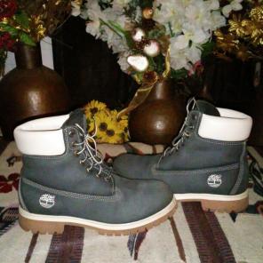 Timberland leather work boots for men