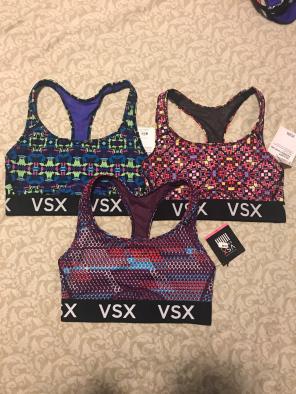 3 New With Tags Vs Racerback Sport Bras