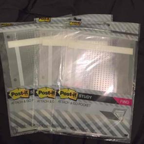 Post It Attach and Go pockets New!