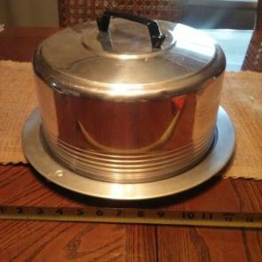 Royal Aluminum Cake Holder Vintage Large