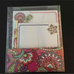 Vera Bradley notepad set in Pink Swirls