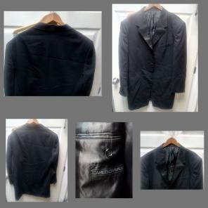 Men blazer black long