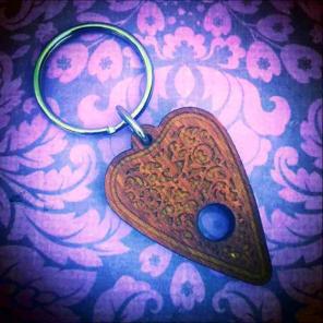 Ouija Board Planchette Keychain