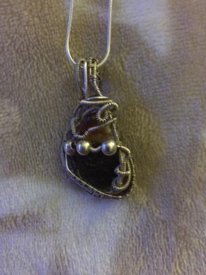 2.3” 9.99 Silver/ Moldivite Wrap